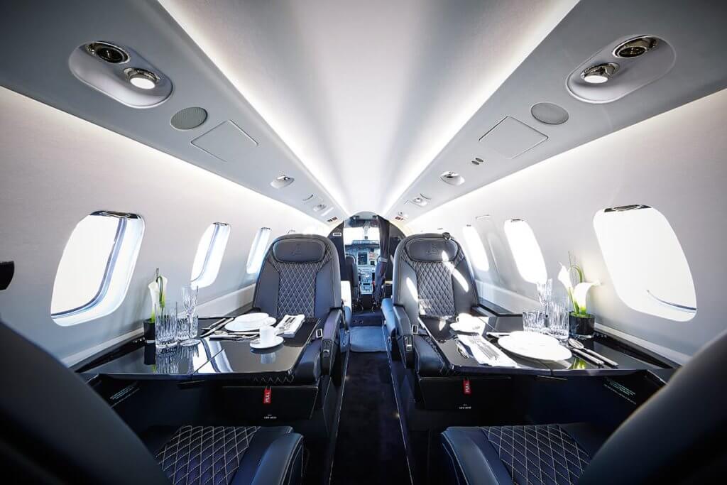 Seats Up To 8 Passengers - A True Office In The Skies.  